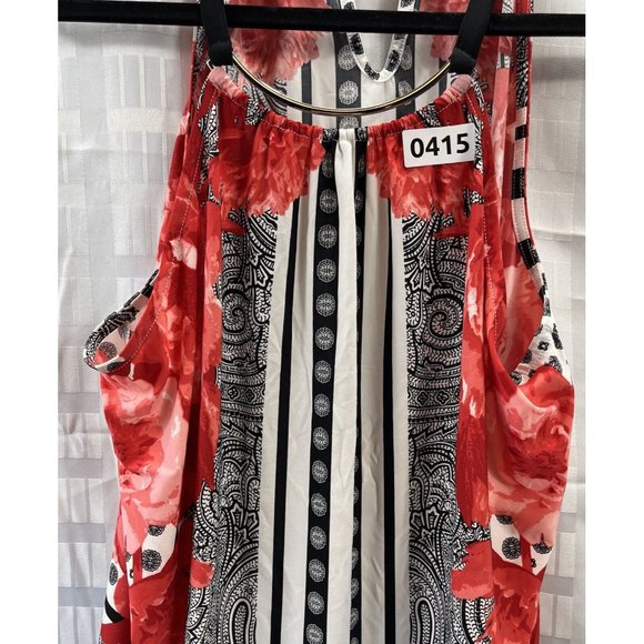 INC WOMEN TOP Size L Multi Color Sleeveless - Picture 8 of 13